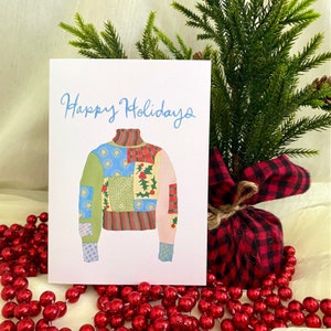 Biglietto di auguri: Maglione Meteo (Carino brutto maglione di Natale)