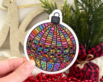 Christmas Sticker: Rainbow Ornament