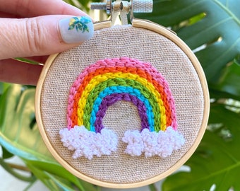 Embroidery Art: Rainbow