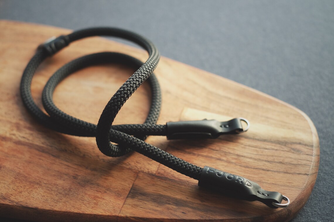 Climbing Rope Camera Graphite / Camera Strap From Climbing Etsy