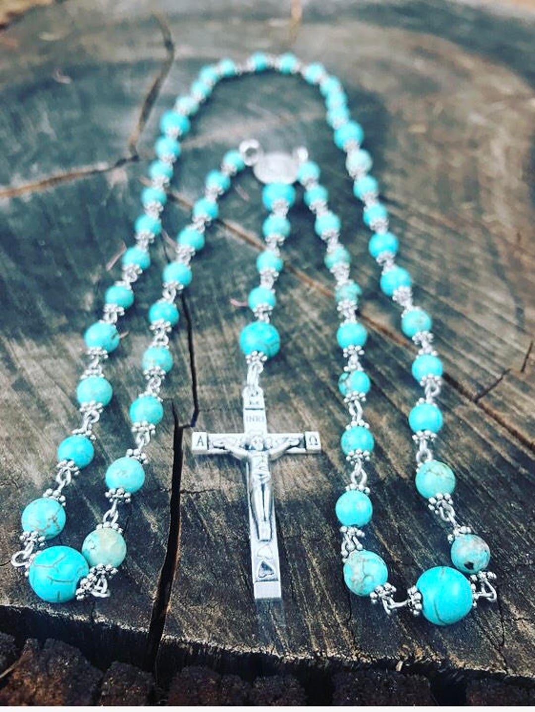 12月の誕生石Eternal Grace Turquoise Rosary