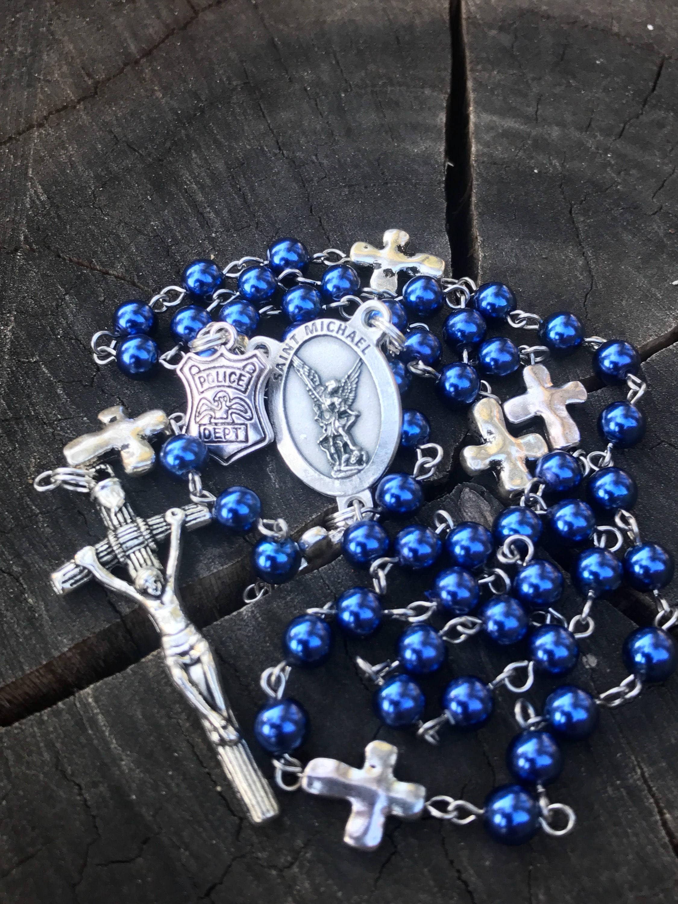 Police Officer Catholic Rosary - Police Man Gift - Police Officer