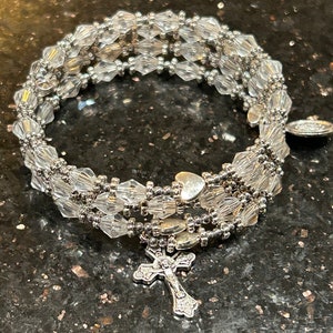 Crystal Catholic Rosary Bracelet For Her ~ Rosary Bracelet   ~ Catholic Gifts ~ Catholic Gifts for Women ~ Rosary Bracelet ~