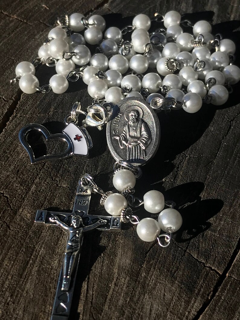 Nurse Catholic Rosary Beads. RN Gift. Nurse Gift. Medical Etsy