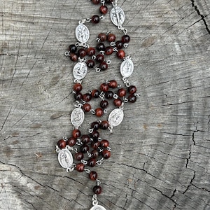 Red Tiger Eye Seven Sorrows Chaplet - Catholic Rosary