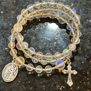 Opalescent Catholic Rosary Bracelet ~ Rosary For Her ~ Prayer Bracelet ~ Rosary Bracelet ~ Catholic Gifts ~ Catholic Gifts for Women ~