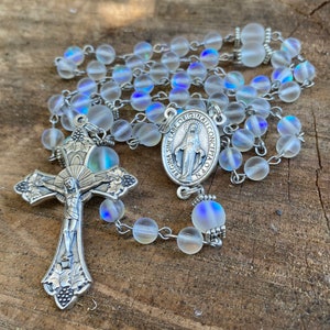 Elegant Opalescent Catholic Rosary Beads ~ Rosary For Her ~ Rosary ~ Rosary Beads ~  Catholic ~ Catholic Gifts ~ Catholic Gifts for Women ~
