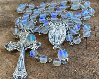 Catholic Rosary ~ Rosary For Her ~ Rosary ~ Rosary Beads ~ Rosary Beads Catholic ~ Catholic Gifts ~ Catholic Gifts for Women ~ Opalescent