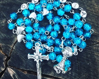 Personalized First Communion Rosary ~ First Holy Communion ~ First Communion Gift~ First Communion Gift for Girls~ First Communion for boys