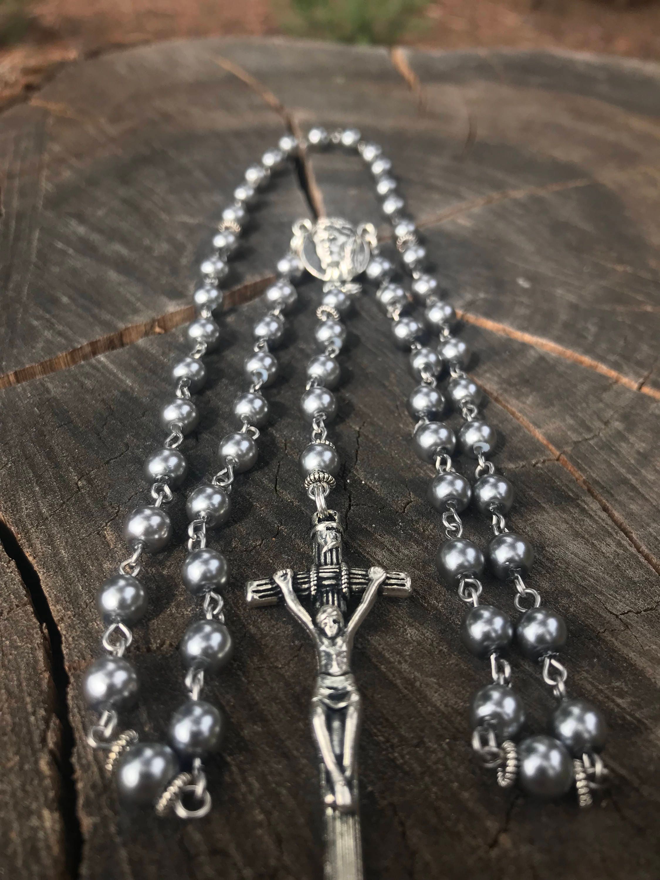 Men's Catholic Rosary Beads Manly Rosary Man Rosary - Etsy