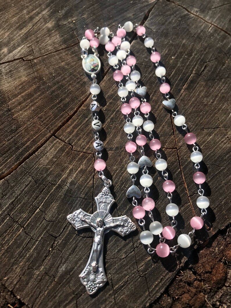 Catholic Rosary Custom Rosary Personalized Rosary Name Etsy