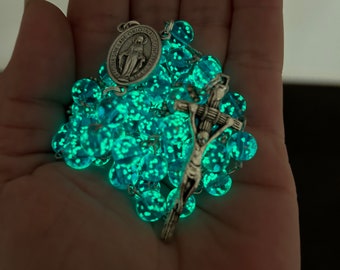 Glow In The Dark Catholic Rosary Beads ~ Catholic Rosary ~ Glow In The Dark Rosary