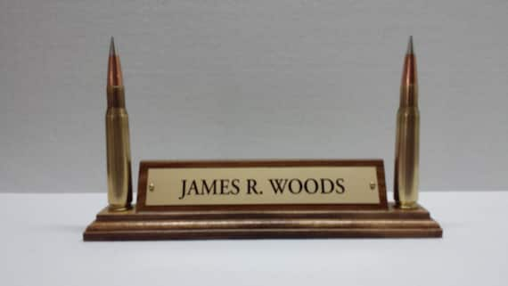 Bullet Name Plate Hunter S Name Plate Etsy