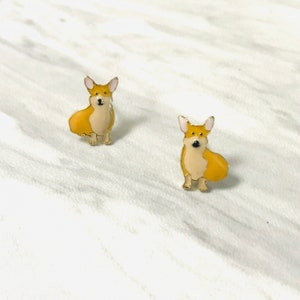 Pawfect Corgi Enamel Stud-Fun-Everyday-Dog Lover image 2