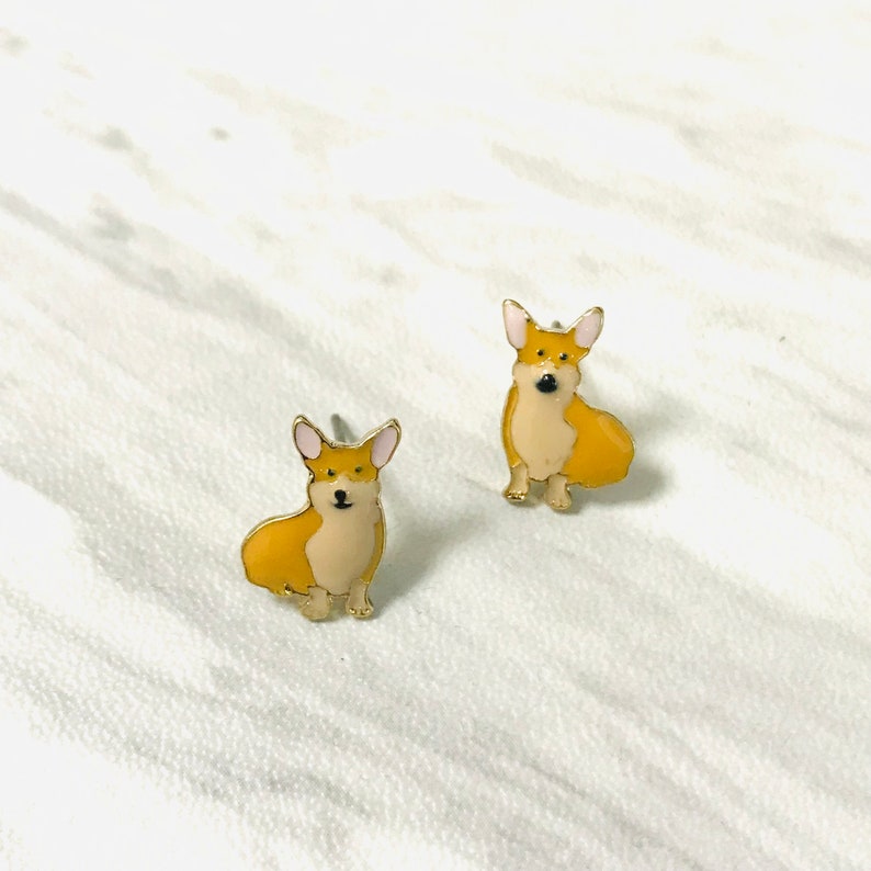 Pawfect Corgi Enamel Stud-Fun-Everyday-Dog Lover image 3