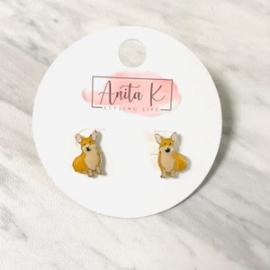 Pawfect Corgi Enamel Stud-Fun-Everyday-Dog Lover image 1