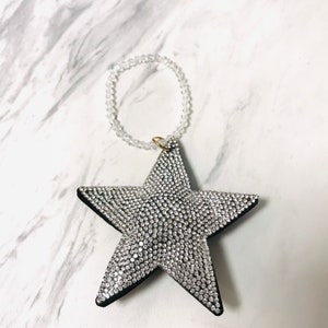Crystal Star Tree Ornament-Handmade Ornament-Holiday Decor-Fun Ornament