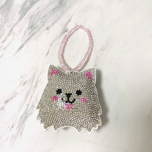 Crystal Dog Ornament-Handmade Ornament-Holiday Decor-Fun Ornament