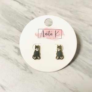 Enamel Schnauzer Stud-Fun-Everyday-Dog Lover