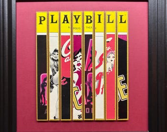 La Cage aux Follies Original y Reposiciones Programa de mano de Broadway enmarcado Obra de arte personalizada