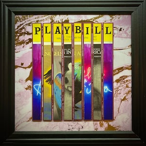 Gay Pride &quot;Angels in America&quot; Framed Broadway Playbill Custom Artwork