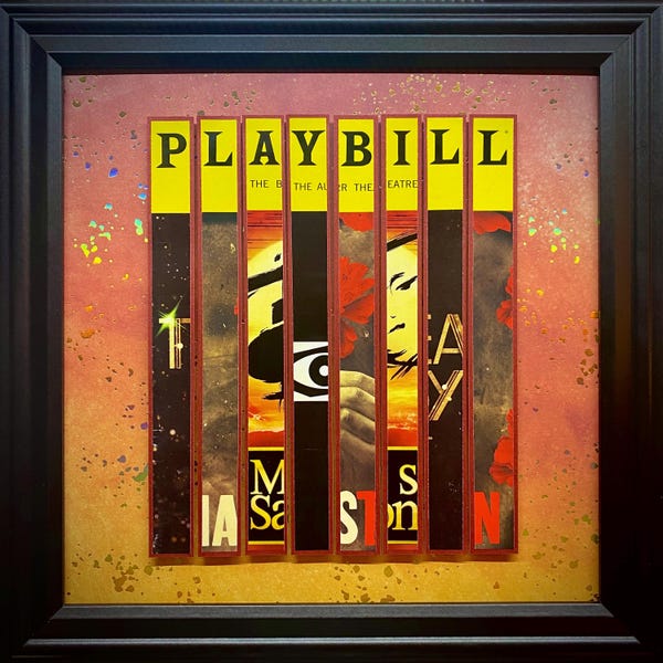 Eva Noblezada op Broadway ingelijste aangepaste affichekunst
