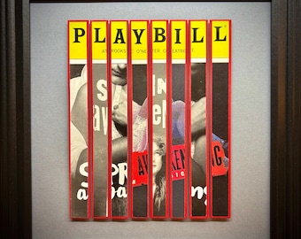 Spring Awakening Off-Broadway, programa de mano original y reposición enmarcado de Broadway. Obra de arte personalizada.