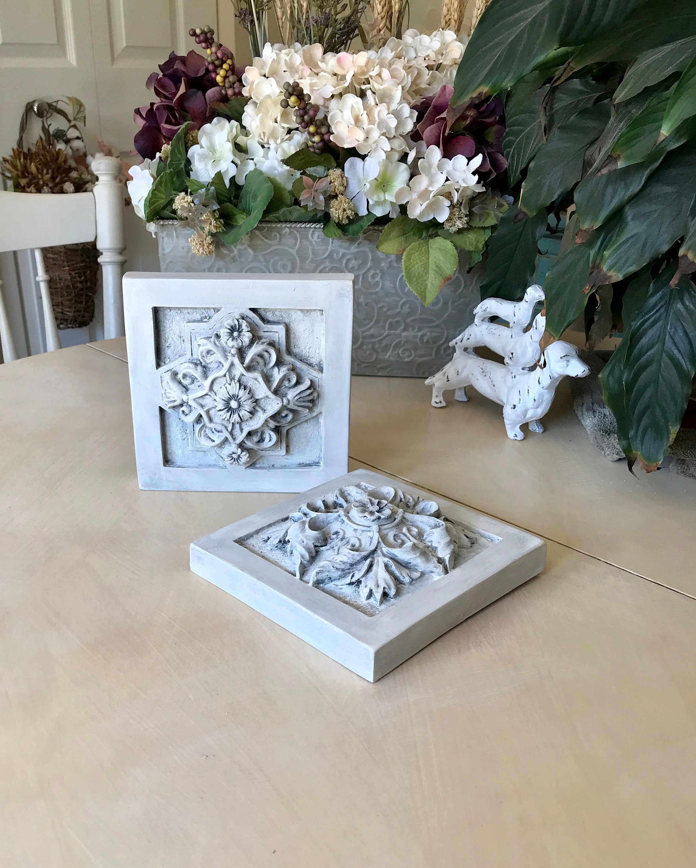 French Country Wall Hangings / Farmhouse Cottage Style Chalk Etsy