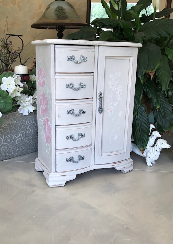 French Country Jewelry Armoire Shabby Chic Farmhouse Israel French Country Jewelry Armoire Shabby, Tabletop Jewelry Armoire