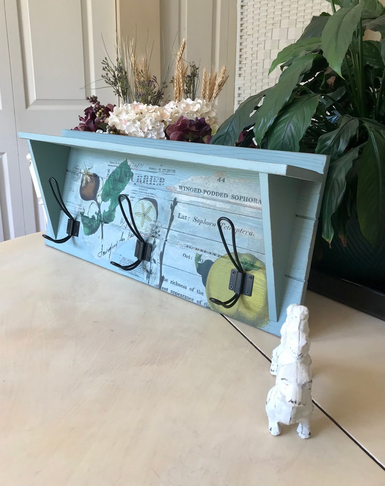 Vintage Upcycled Wooden Shelf / Farmhouse Cottagecore Chalk - Etsy