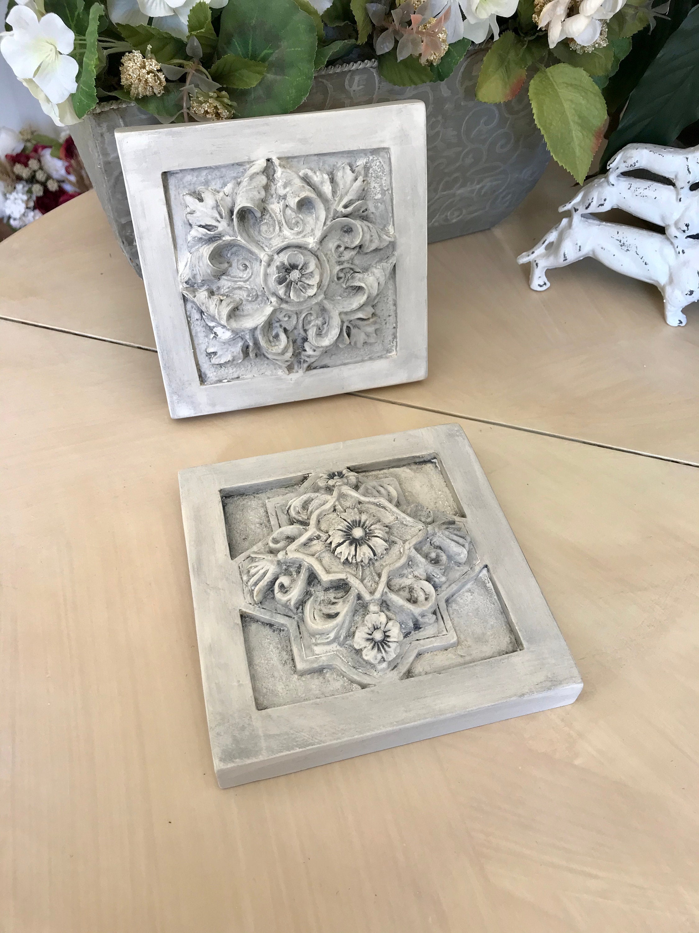 French Country Wall Hangings / Farmhouse Cottage Style Chalk Etsy