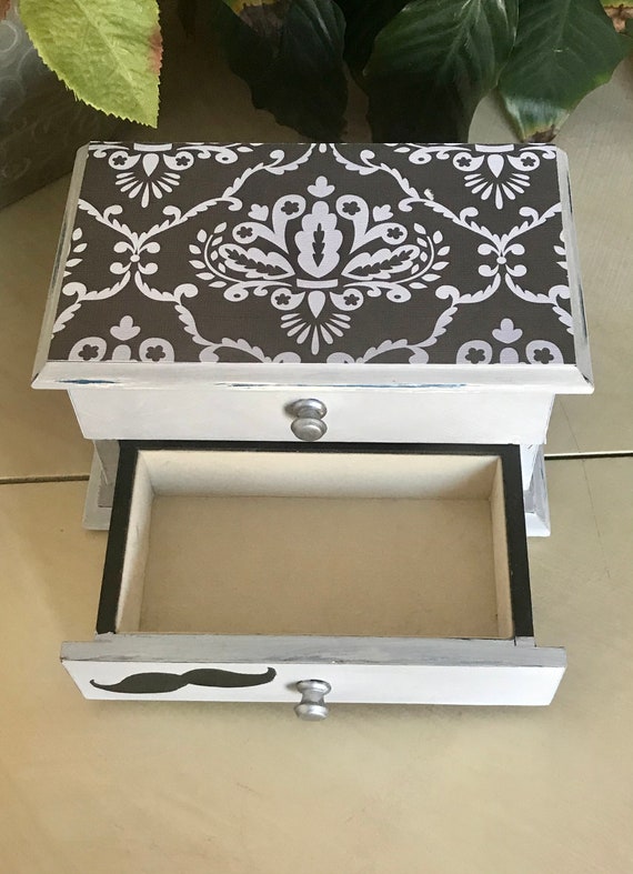 Upcycled Men’s Jewelry Chest / Vintage Jewelry Ch… - image 5