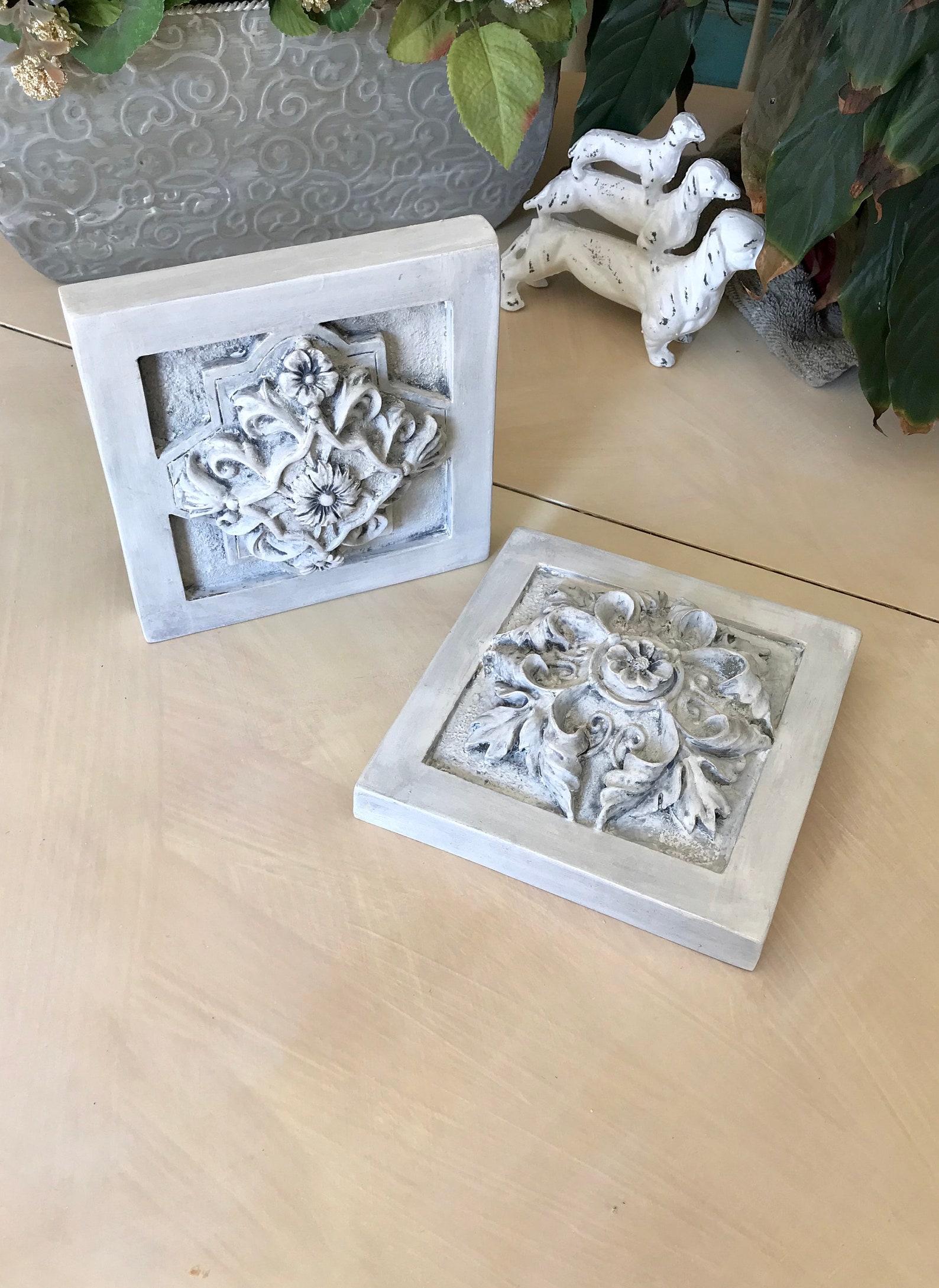 French Country Wall Hangings / Farmhouse Cottage Style Chalk Etsy