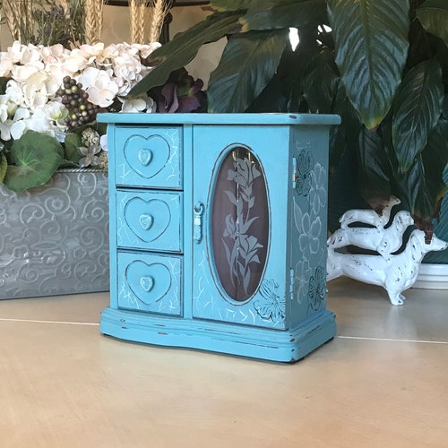French Country Jewelry Box / Upcycled Vintage Shabby Chic - Etsy