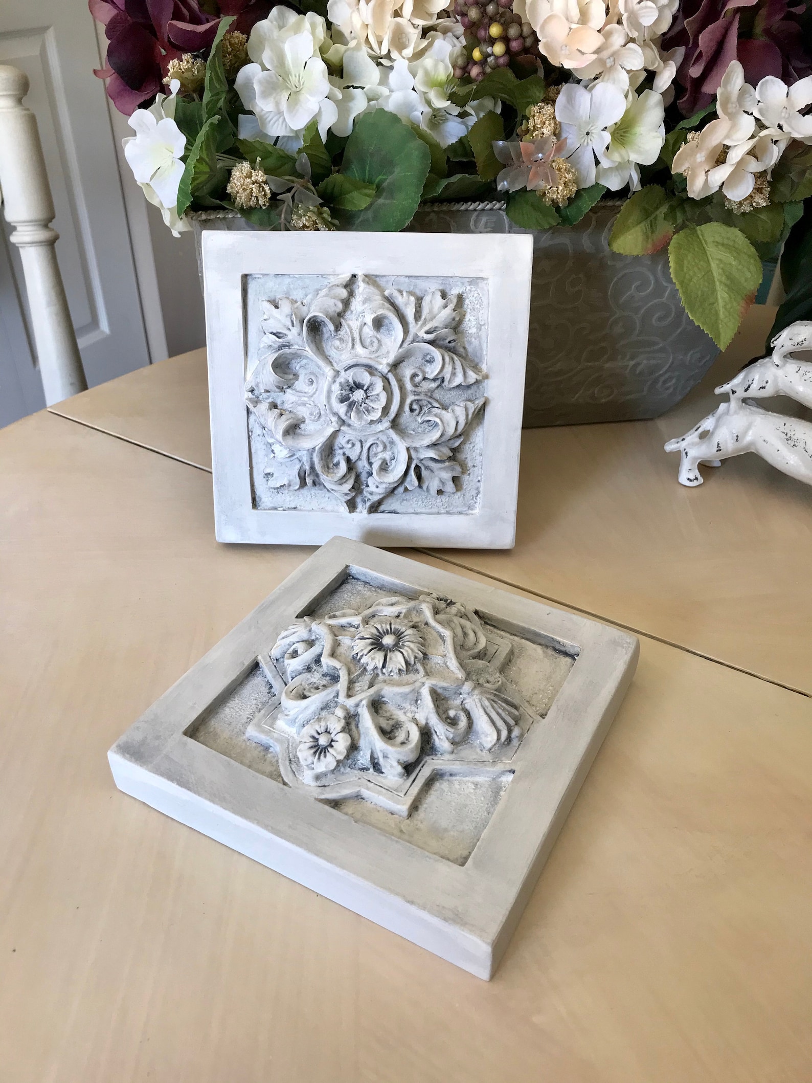 French Country Wall Hangings / Farmhouse Cottage Style Chalk Etsy