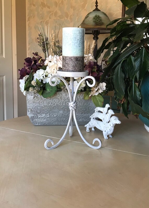 Shabby chic 2024 candle holders