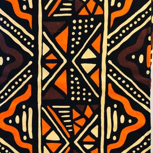 African  print fabric, Ankara print fabric, Mudcloth, Mudcloth throw, Mudcloth textile fabric, Mali cloth,
