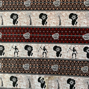 Afrikanischer Druckstoff, Ankara-Druckstoff, Bedruckter Baumwollstoff, afrikanischer Wachsdruckstoff, afrikanische Kunst.