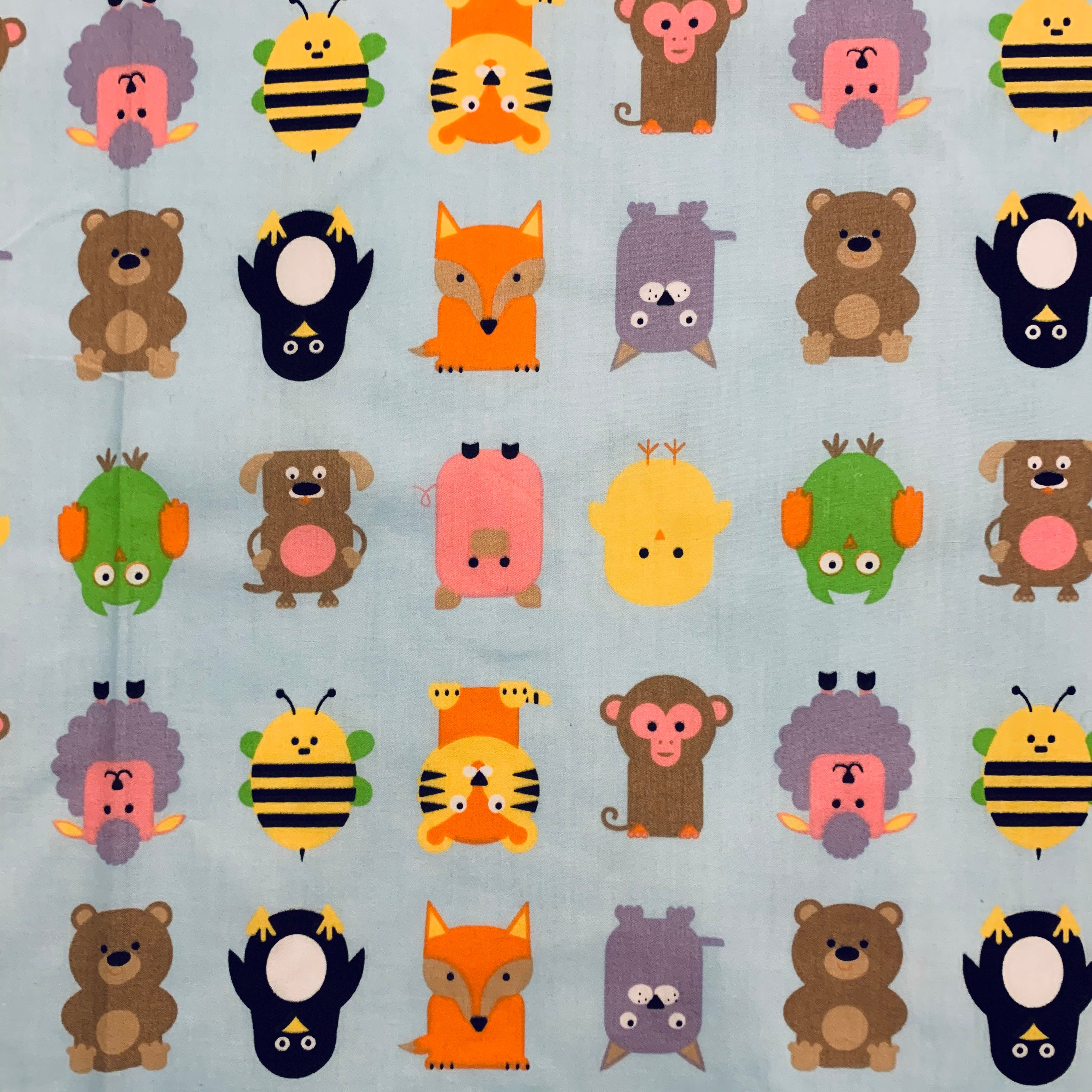Animal Baby fabric by the yard Kid fabric patterns Kids Etsy