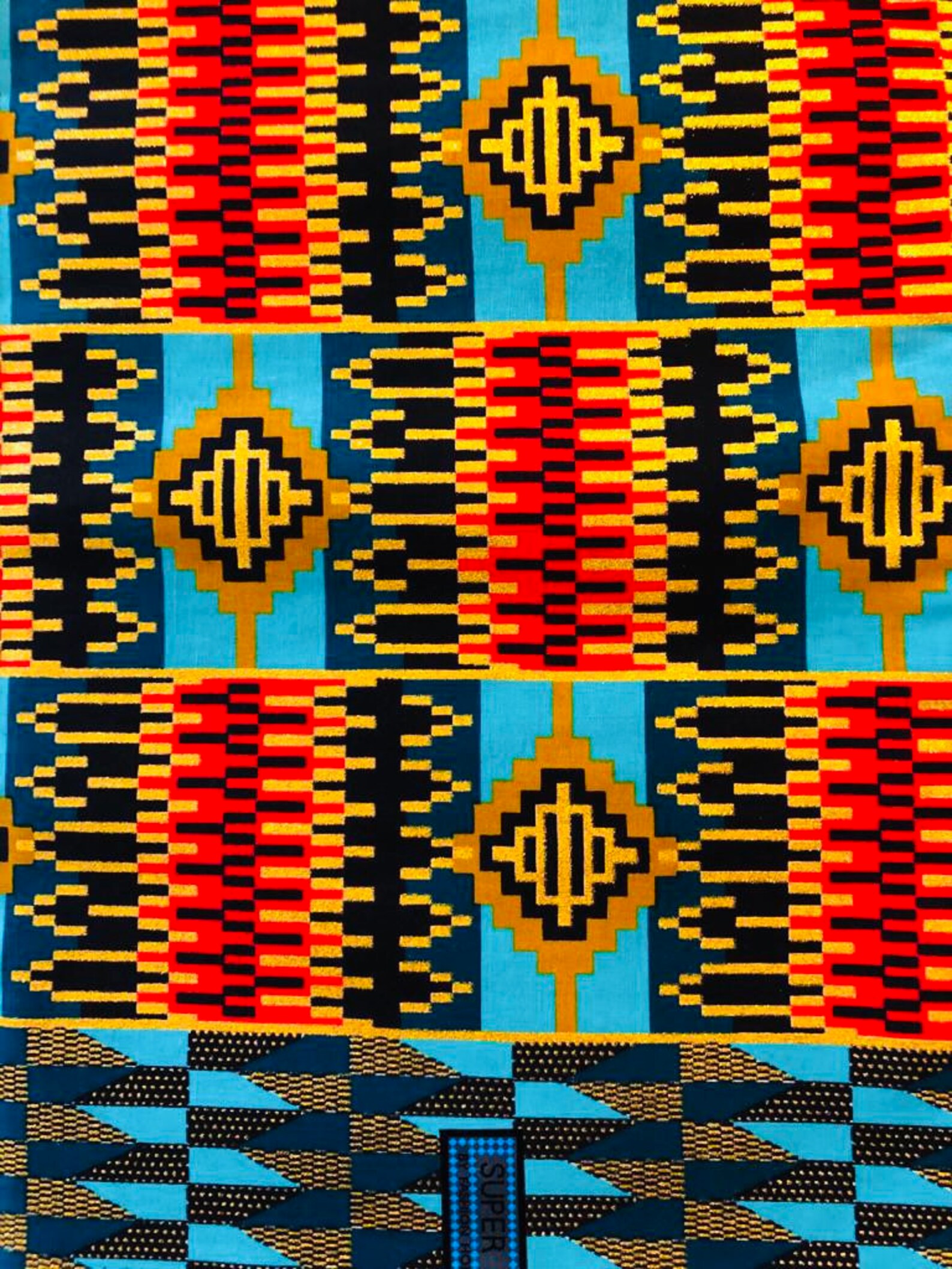 Gold Kente Print Gold Kente African Fabric Gold Kente Ankara Etsy
