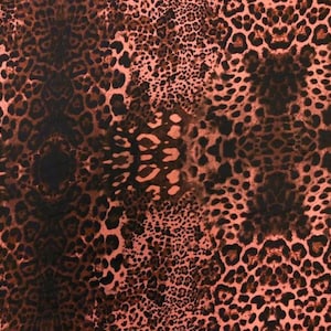 Pink Cheetah Print Polyester Fabric: Apparel & Crafts