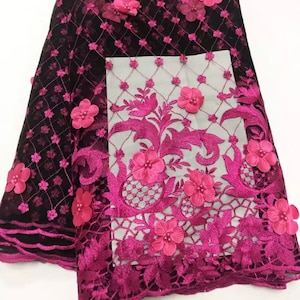 3D Nigerian lace, 3D African lace,3D floral lace, 3D embroidered lace , 3D beaded lace, 3D bridal lace, 3D sequin lace, 3D lace fabric,