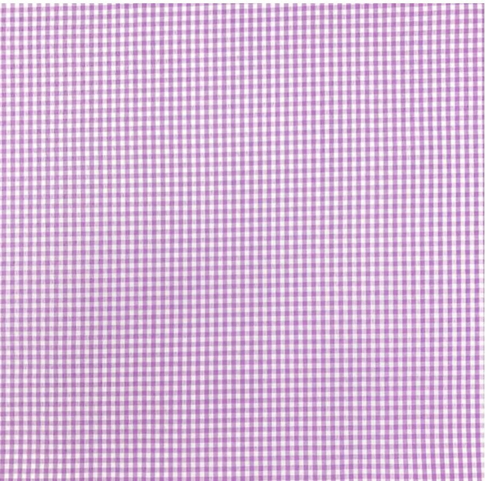 Lavender Gingham Fabric. Medium Gingham Check Fabric Etsy