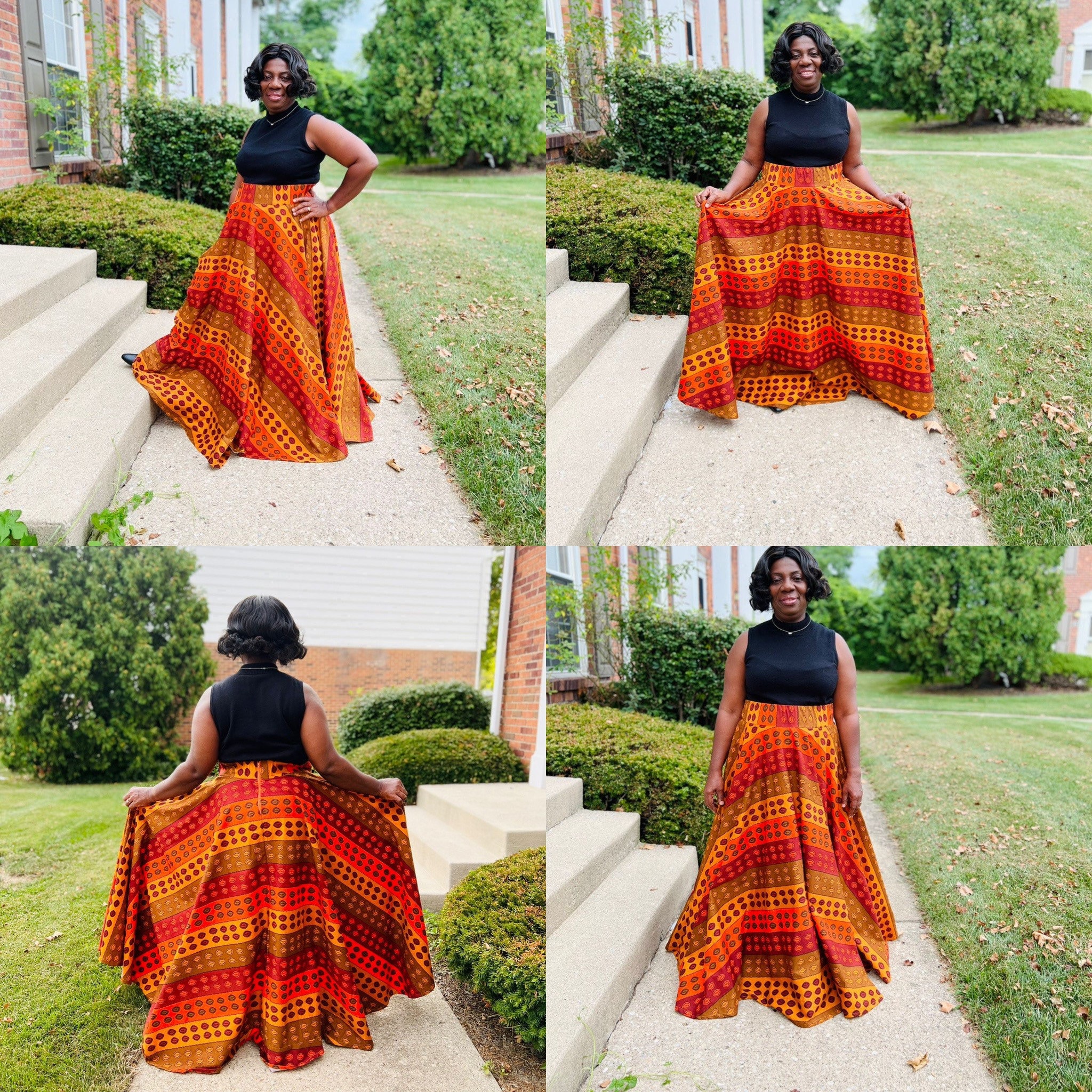 Long Circle Skirt - Etsy