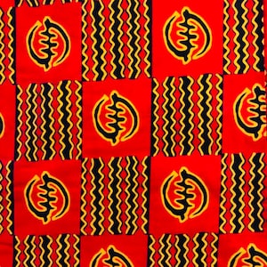 African print fabric by the yard, Ankara print fabric, Gye Nyame African print fabric, Ankara material, Gye Nyame African cotton fabric.