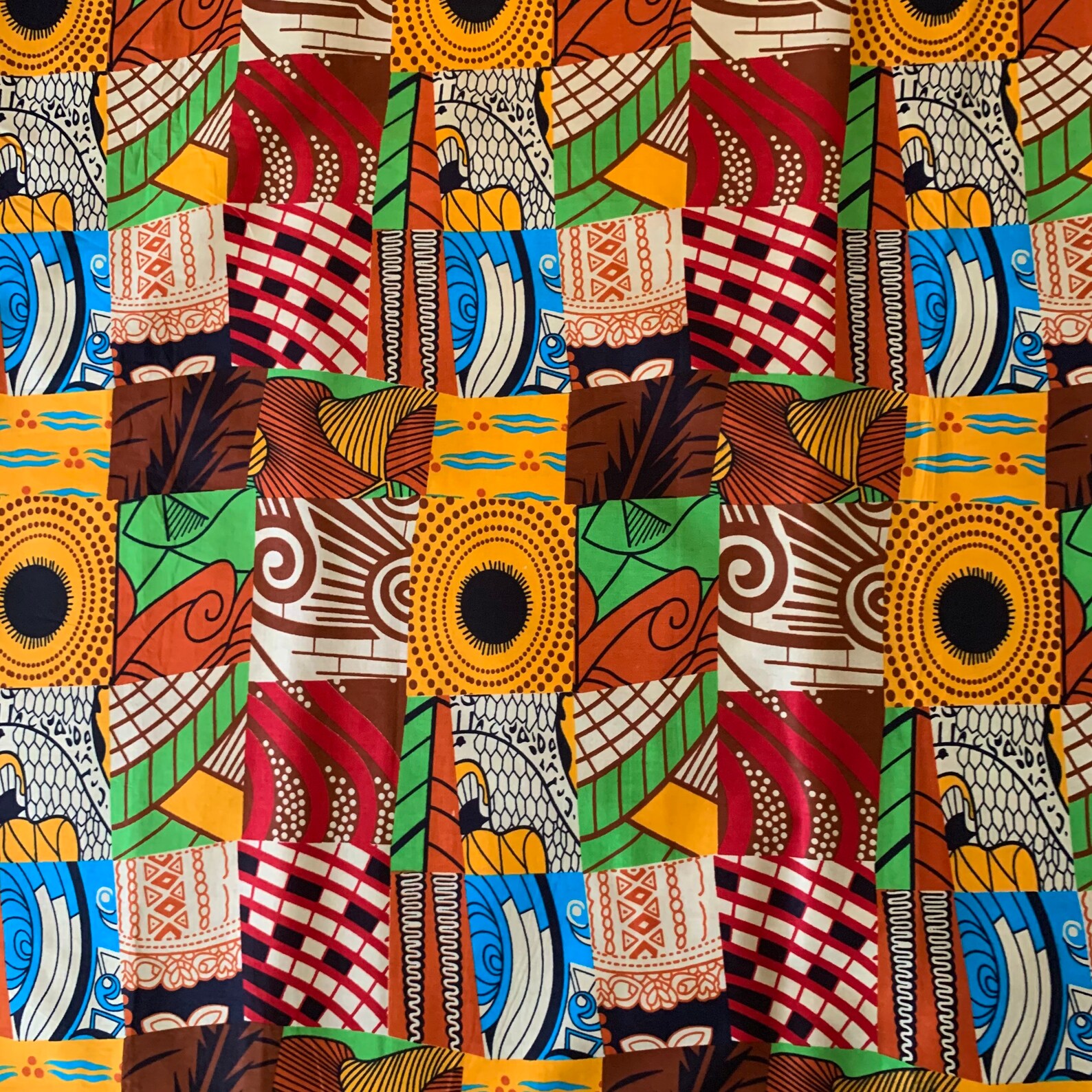 Printed Cotton African Fabric African Ankara Fabric Cotton Etsy