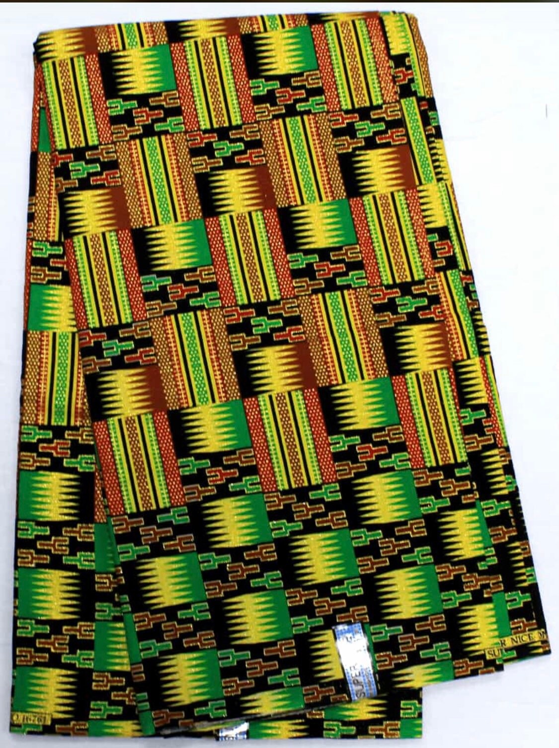 Gold Kente Print Gold Kente African Fabric Gold Kente Etsy