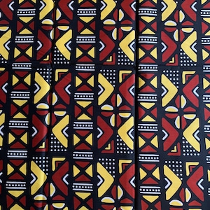 African print fabric, Ankara print fabric, Mudcloth African fabric, Mudcloth African print fabric, African cotton fabric, Mali fabric.