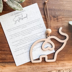 Elephant Friendship Ornament | Best Friends Gift | Sisterhood Ornament | Sentimental Gift