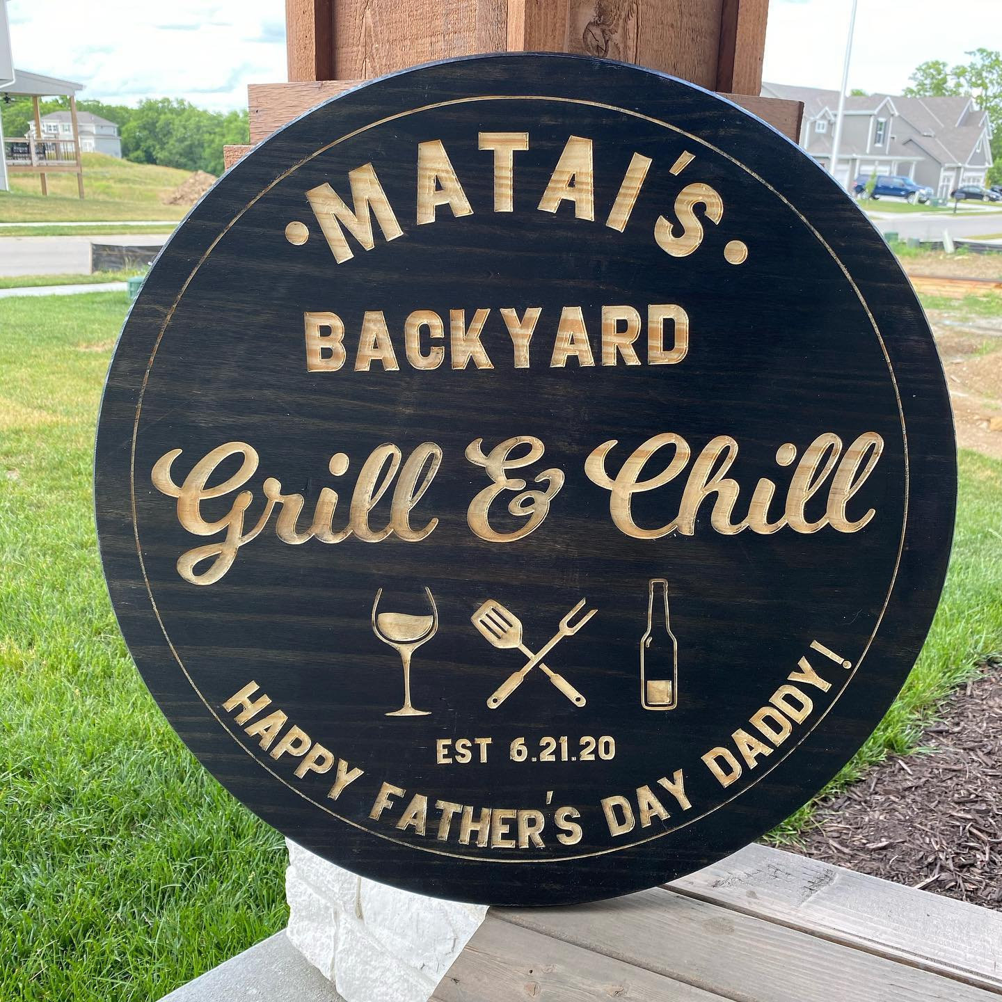 Personalized BBQ Sign & Chill Sign Bbq - Etsy Sweden